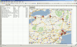 See your data in Google Maps directly from Excel.